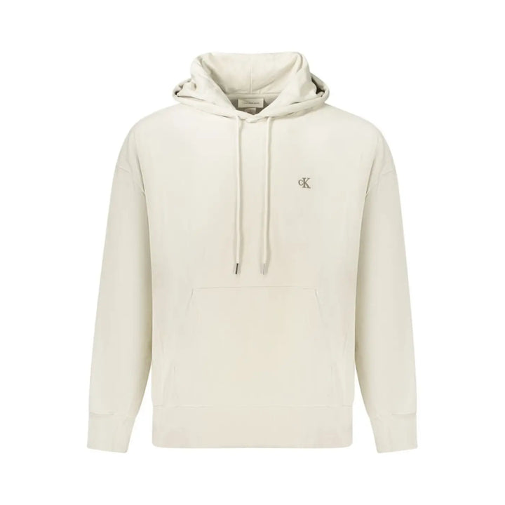 Calvin Klein Beige Cotton Men’s Hoodie