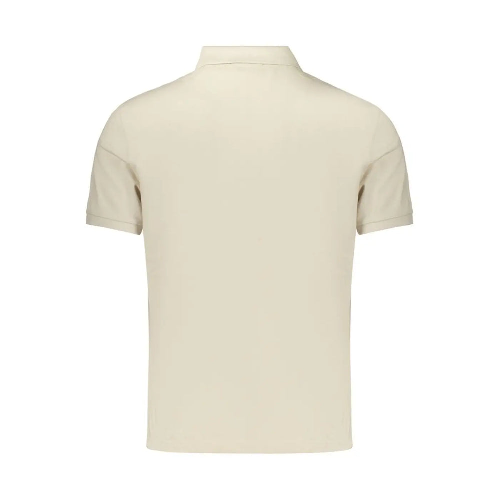 Calvin Klein Beige Cotton Mens Polo Shirt