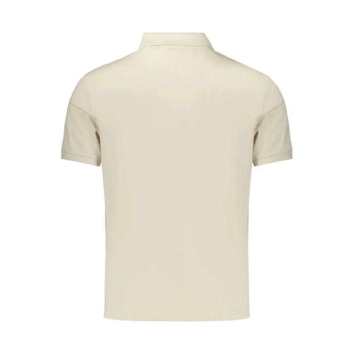 Calvin Klein Beige Cotton Mens Polo Shirt