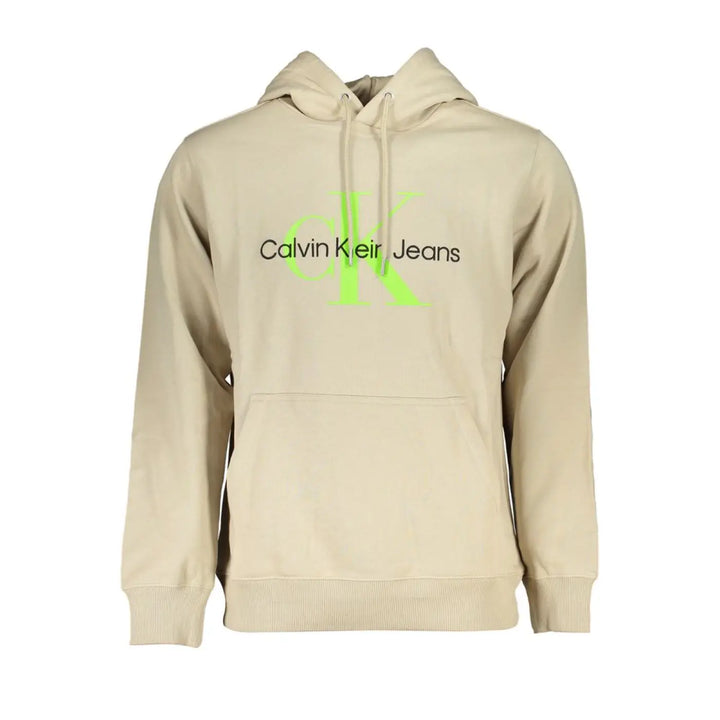 Calvin Klein Beige Cotton Men’s Sweatshirt