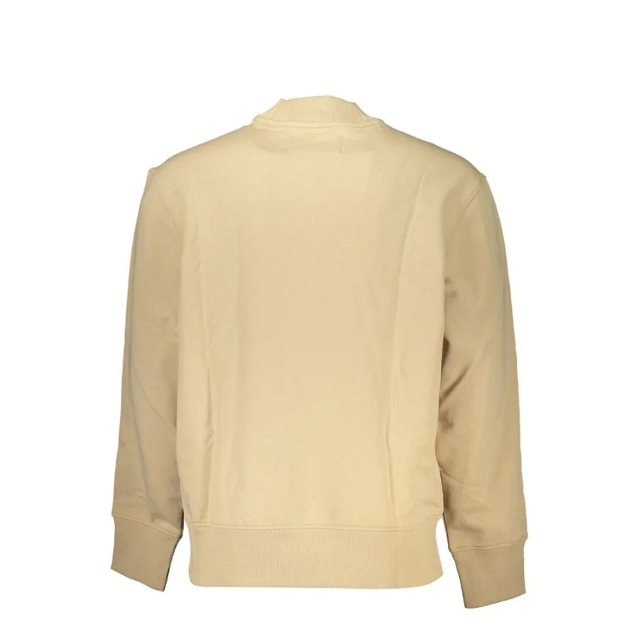 Calvin Klein Beige Cotton Men’s Sweatshirt