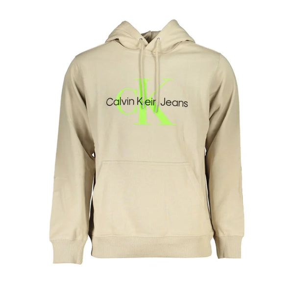 Calvin Klein Beige Cotton Men’s Sweatshirt