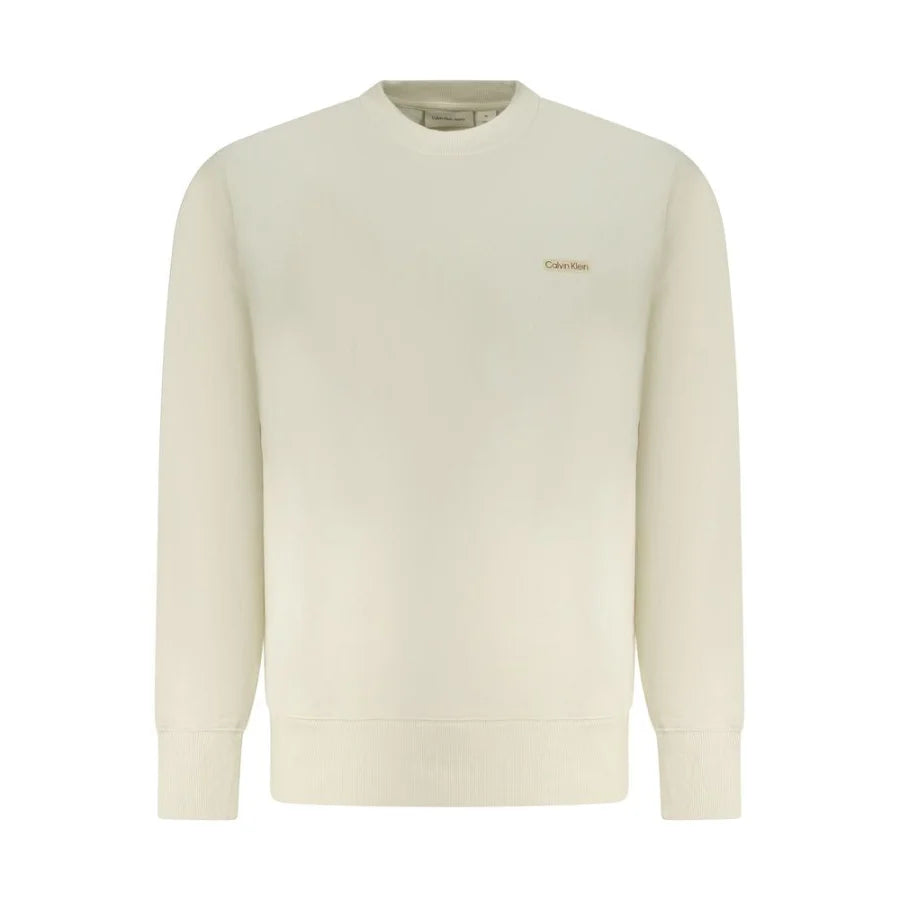 Calvin Klein Beige Cotton Men’s Sweatshirt