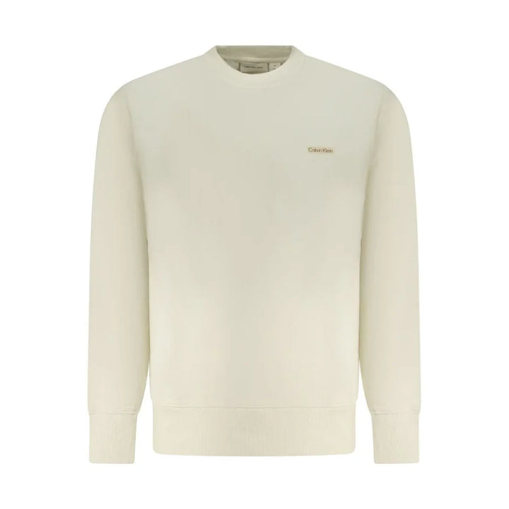 Calvin Klein Beige Cotton Men’s Sweatshirt