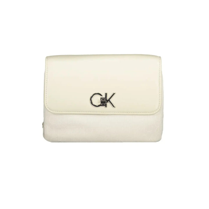 Calvin Klein Beige Polyester Women Handbag