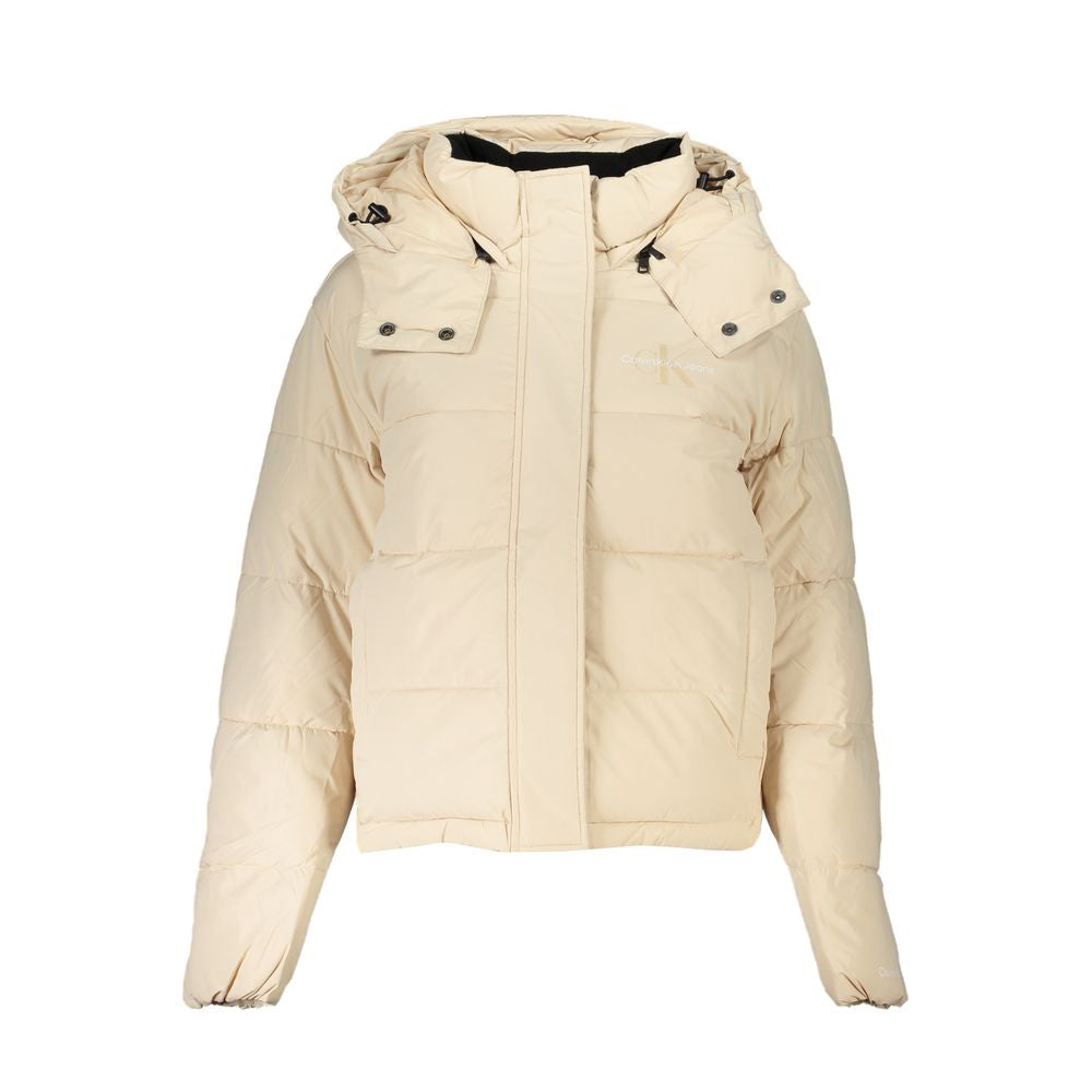 Calvin Klein Coats &amp; Jackets - Beige Polyester Women Jacket