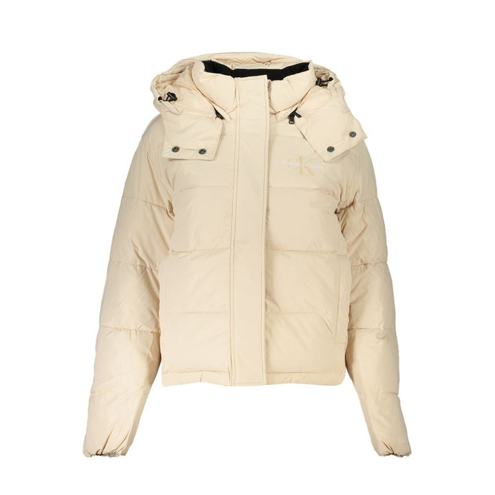 Calvin Klein Coats &amp; Jackets - Beige Polyester Women Jacket