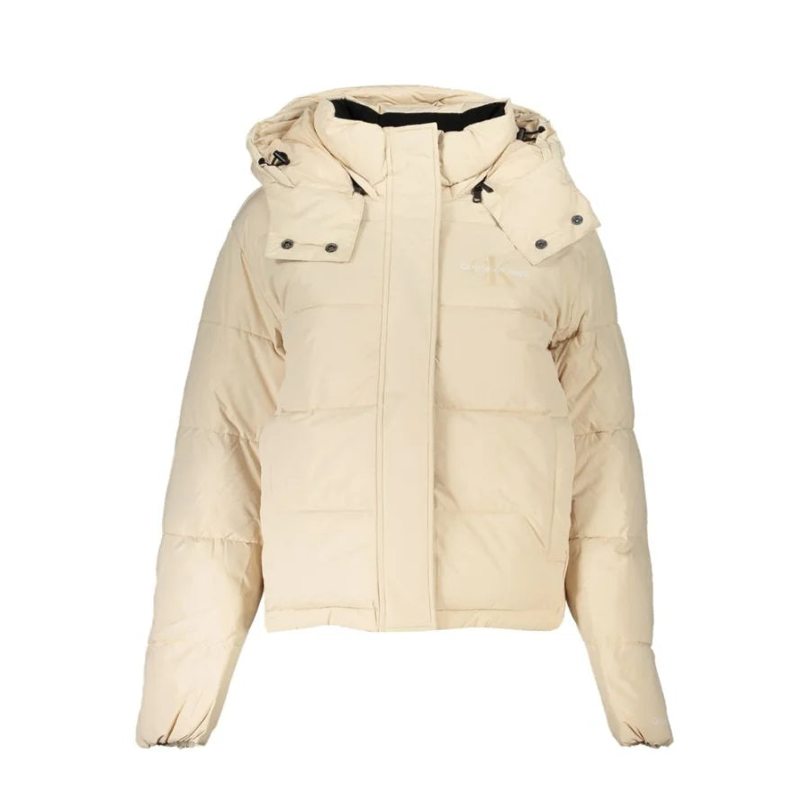 Calvin Klein Beige Polyester Women Jacket