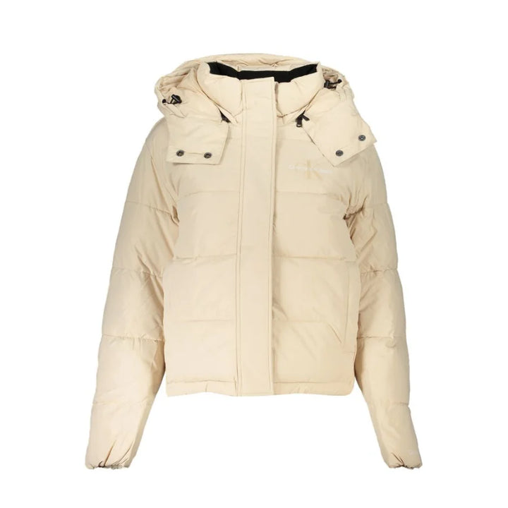 Calvin Klein Beige Polyester Women Jacket