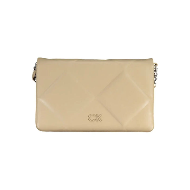 Calvin Klein - Beige Polyester Women Shoulder Bag