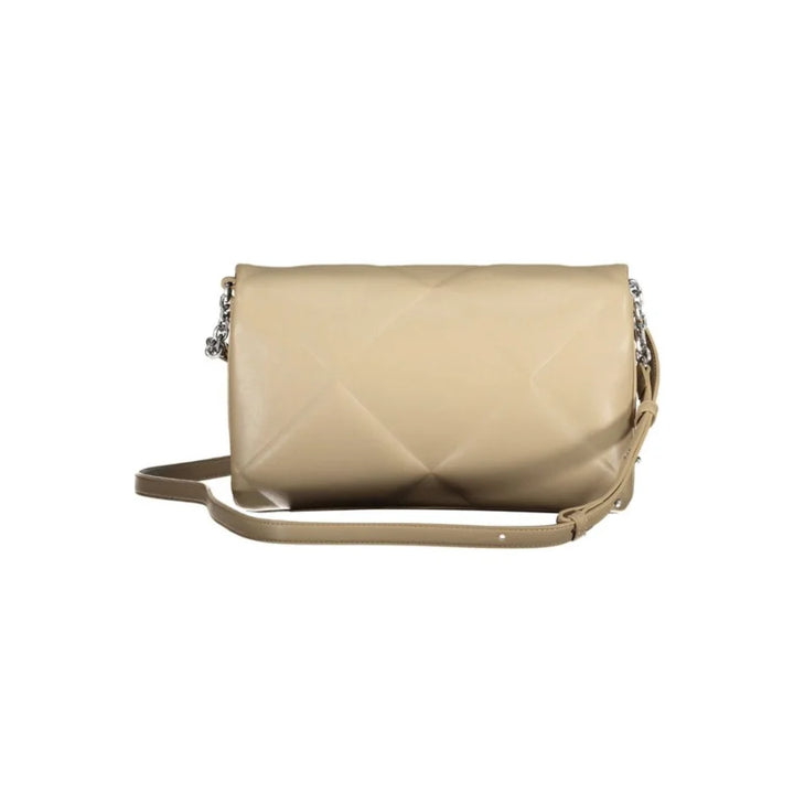 Calvin Klein Beige Polyester Women Shoulder Bag