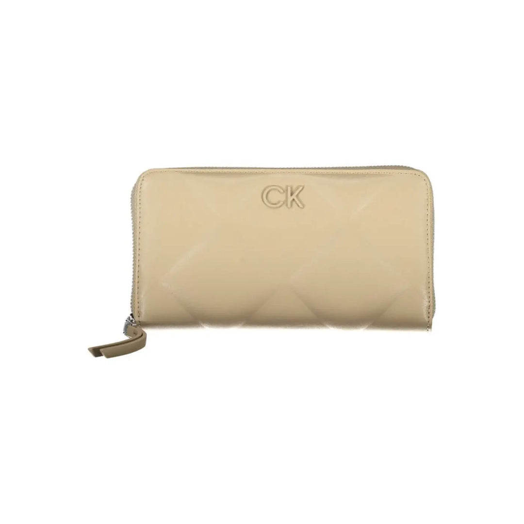 Calvin Klein Beige Polyester Women Wallet