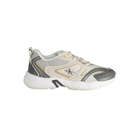 Calvin Klein Beige Polyurethane Men Sneaker