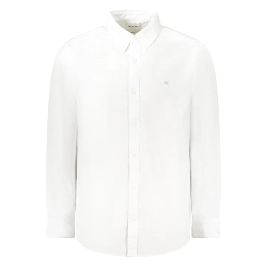Calvin Klein Bianco Cotton Men Shirt
