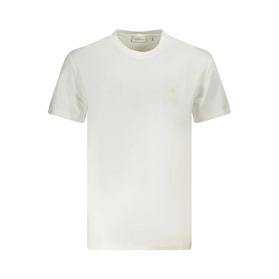 Calvin Klein Bianco Cotton Men T-Shirt
