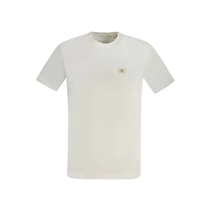 Calvin Klein Bianco Cotton Men T-Shirt