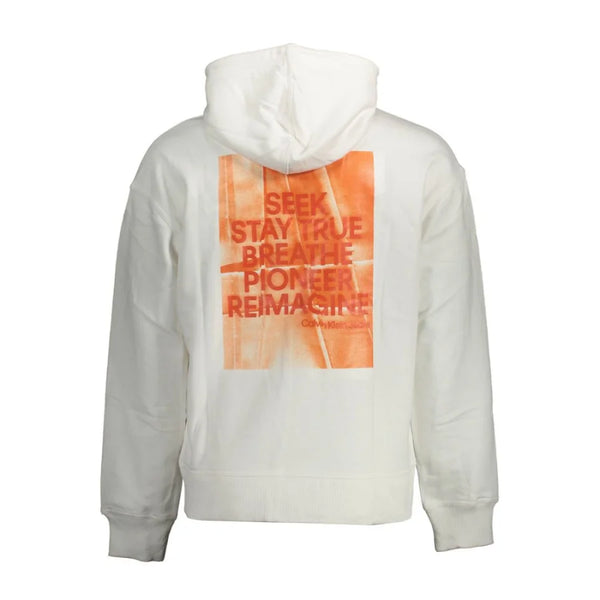 Calvin Klein Bianco Cotton Men’s Sweatshirt