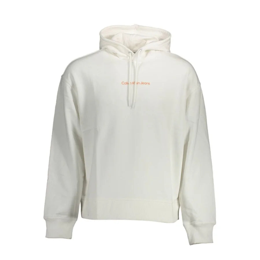 Calvin Klein Bianco Cotton Men’s Sweatshirt