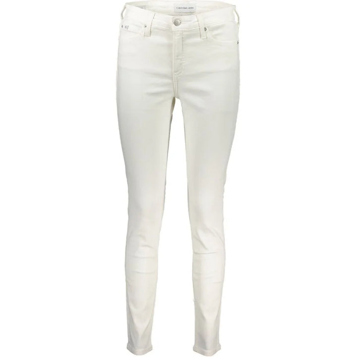 Calvin Klein Bianco Cotton Women Jeans