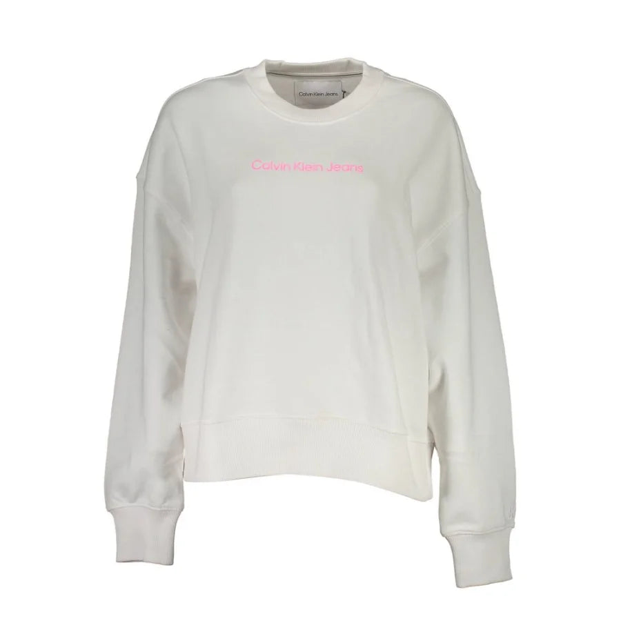 Calvin Klein Bianco Cotton Women Sweatshirt