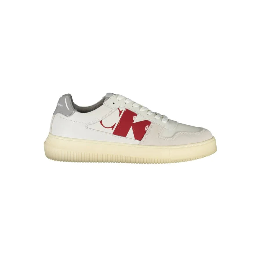 Calvin Klein Bianco Leather Men Sneaker