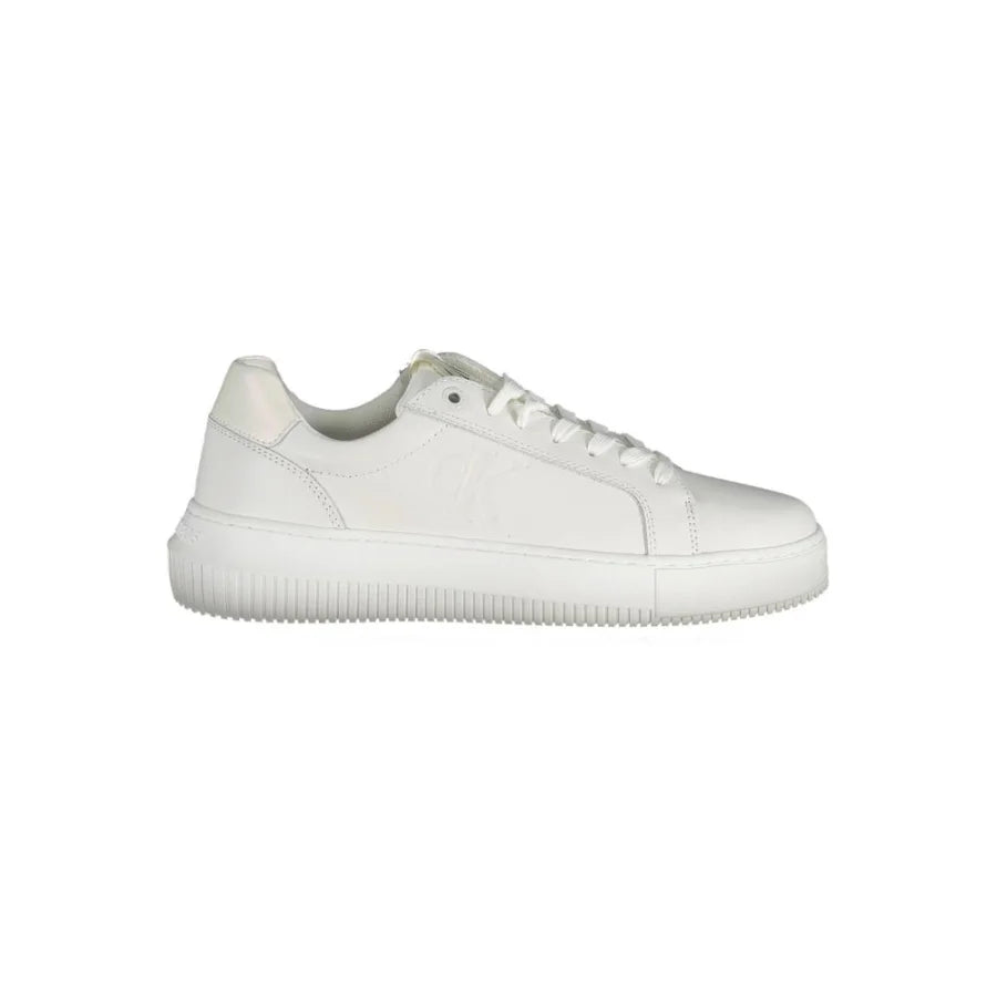 Calvin Klein Bianco Leather Women Sneaker