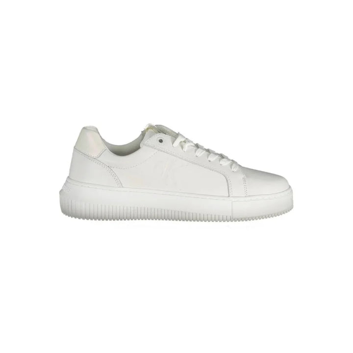 Calvin Klein Bianco Leather Women Sneaker