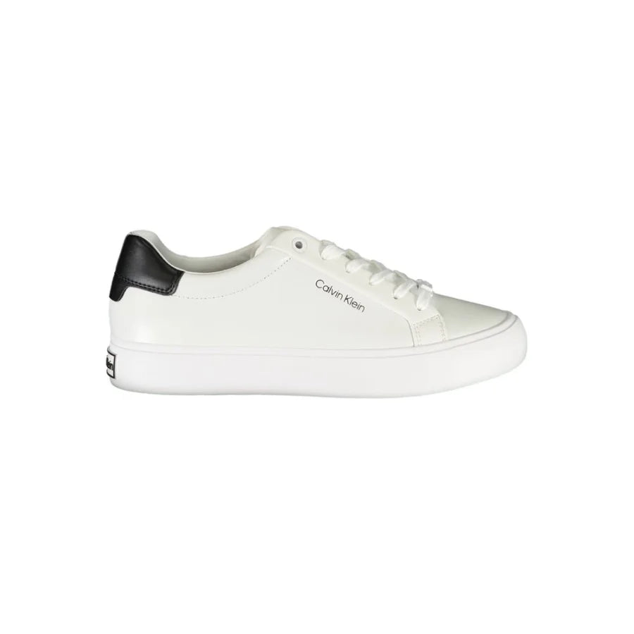 Calvin Klein Bianco Leather Women Sneaker