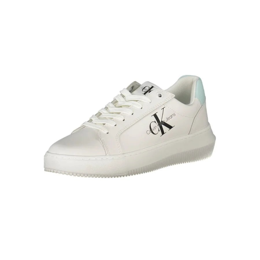Calvin Klein Bianco Leather Women Sneaker