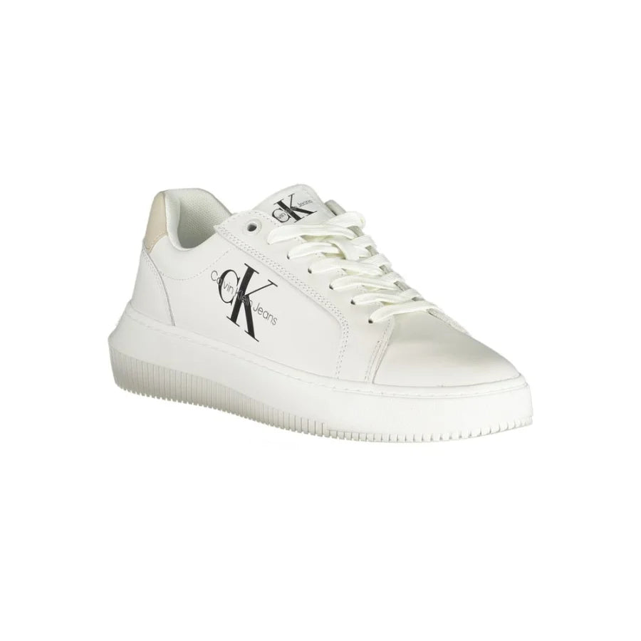 Calvin Klein Bianco Leather Women Sneaker