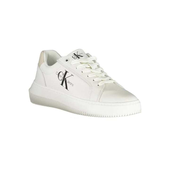 Calvin Klein Bianco Leather Women Sneaker