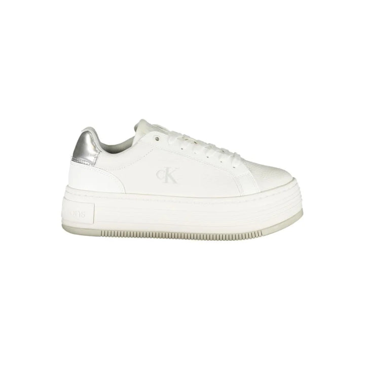 Calvin Klein Bianco Leather Women Sneaker