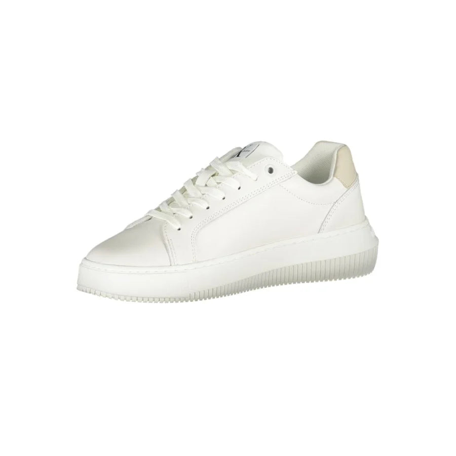 Calvin Klein Bianco Leather Women Sneaker
