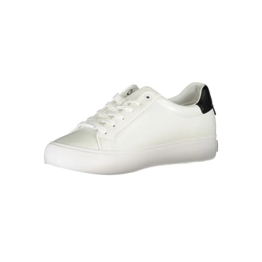 Calvin Klein Bianco Leather Women Sneaker
