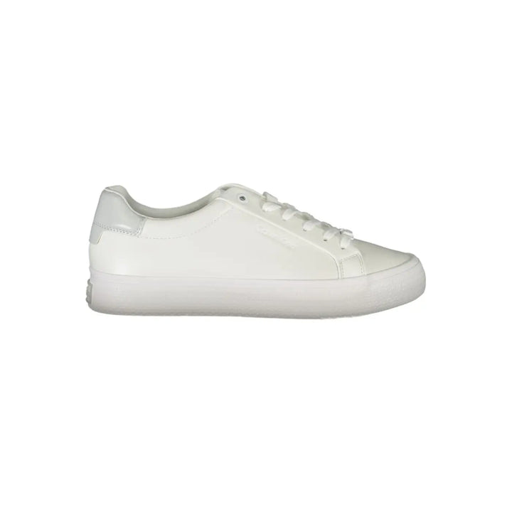 Calvin Klein Bianco Pelle Women Sneaker