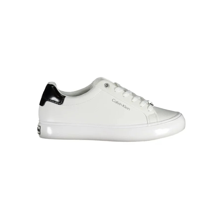 Calvin Klein Bianco Pelle Women Sneaker