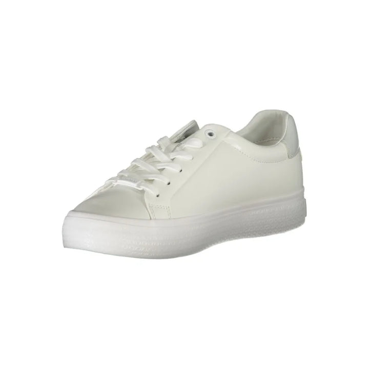 Calvin Klein Bianco Pelle Women Sneaker