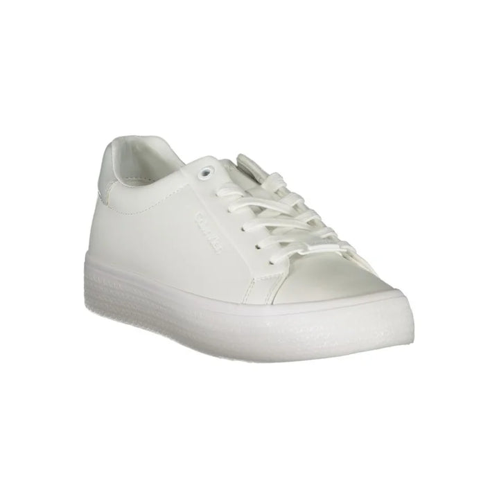 Calvin Klein Bianco Pelle Women Sneaker