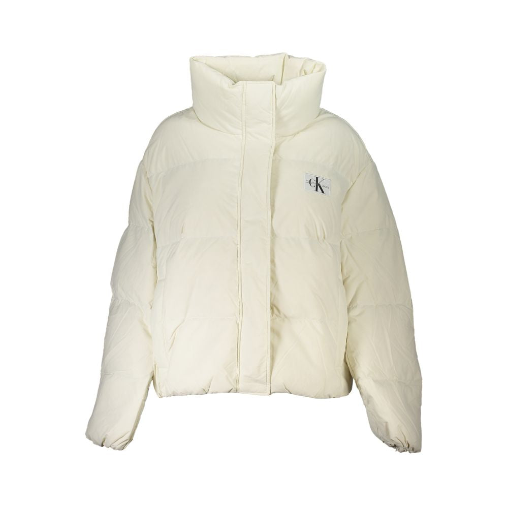 Calvin Klein Coats &amp; Jackets - Bianco Poliammide Women Jacket