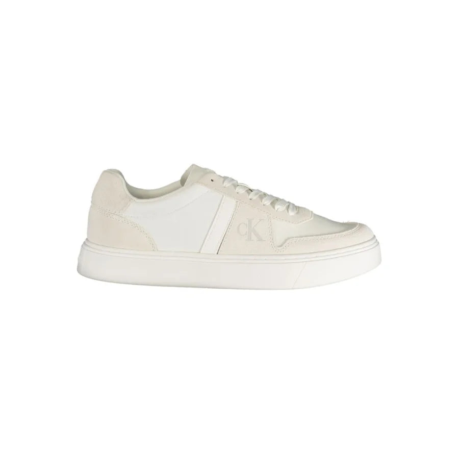 Calvin Klein Bianco Polyester Mens Sneaker