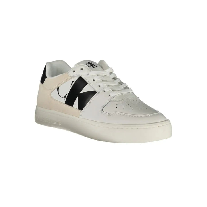 Calvin Klein Bianco Polyurethane Men Sneaker