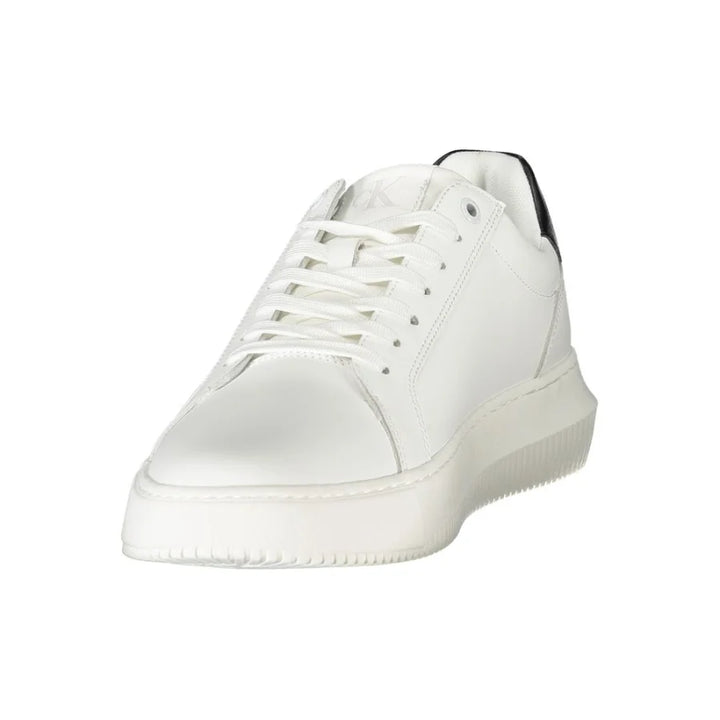 Calvin Klein Bianco Polyurethane Men Sneaker