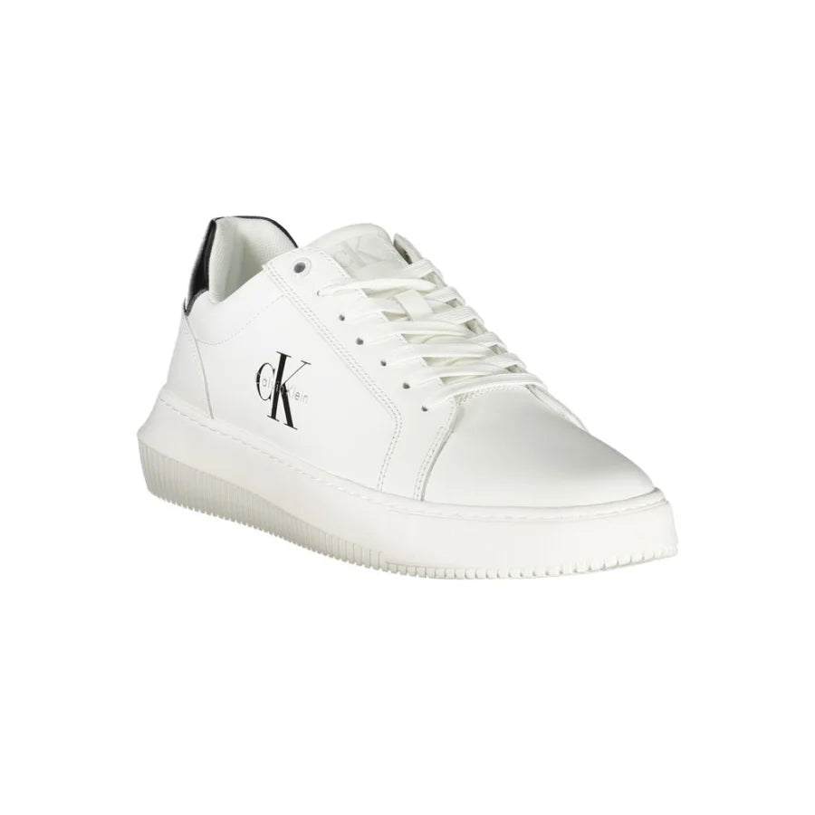 Calvin Klein Bianco Polyurethane Men Sneaker