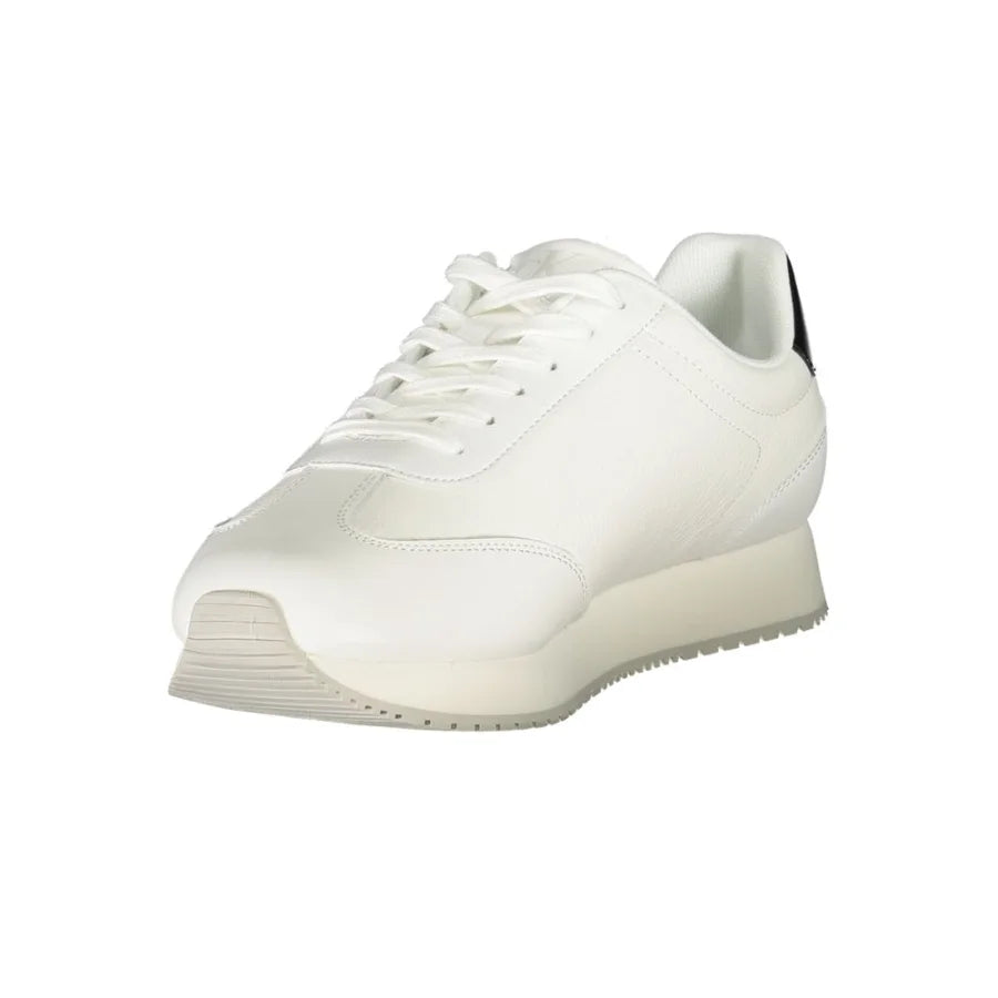 Calvin Klein Bianco Polyurethane Men Sneaker