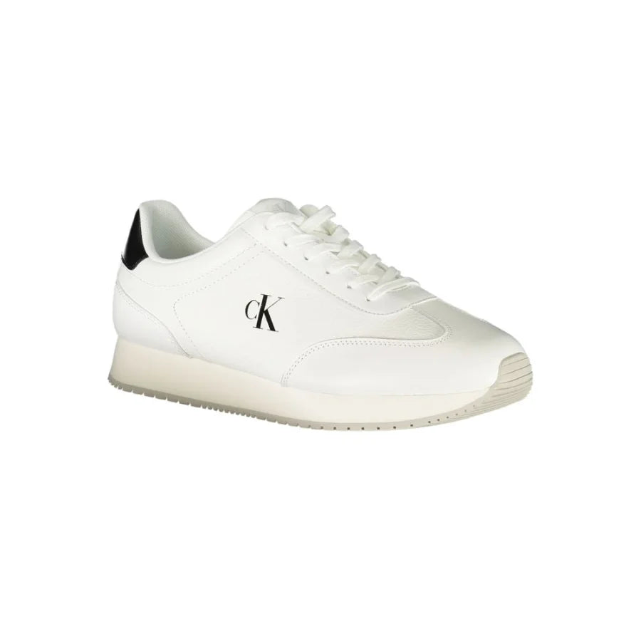 Calvin Klein Bianco Polyurethane Men Sneaker