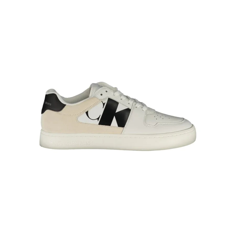 Calvin Klein Bianco Polyurethane Men Sneaker