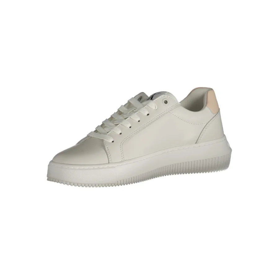 Calvin Klein Bianco Polyurethane Women Sneaker