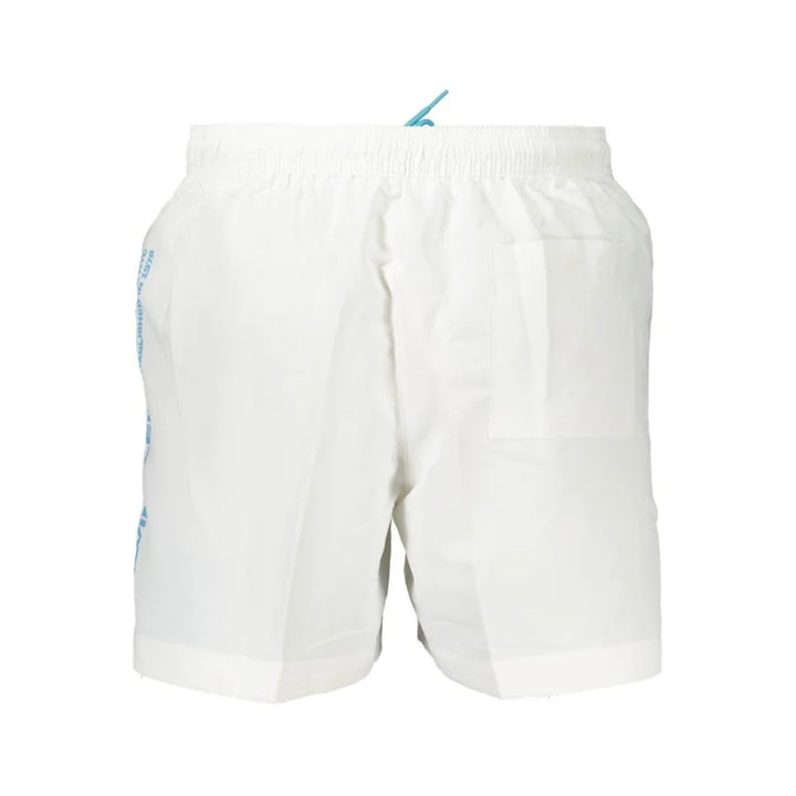 Calvin Klein Bianco Recycled Polyester Men’s Swim Boxer