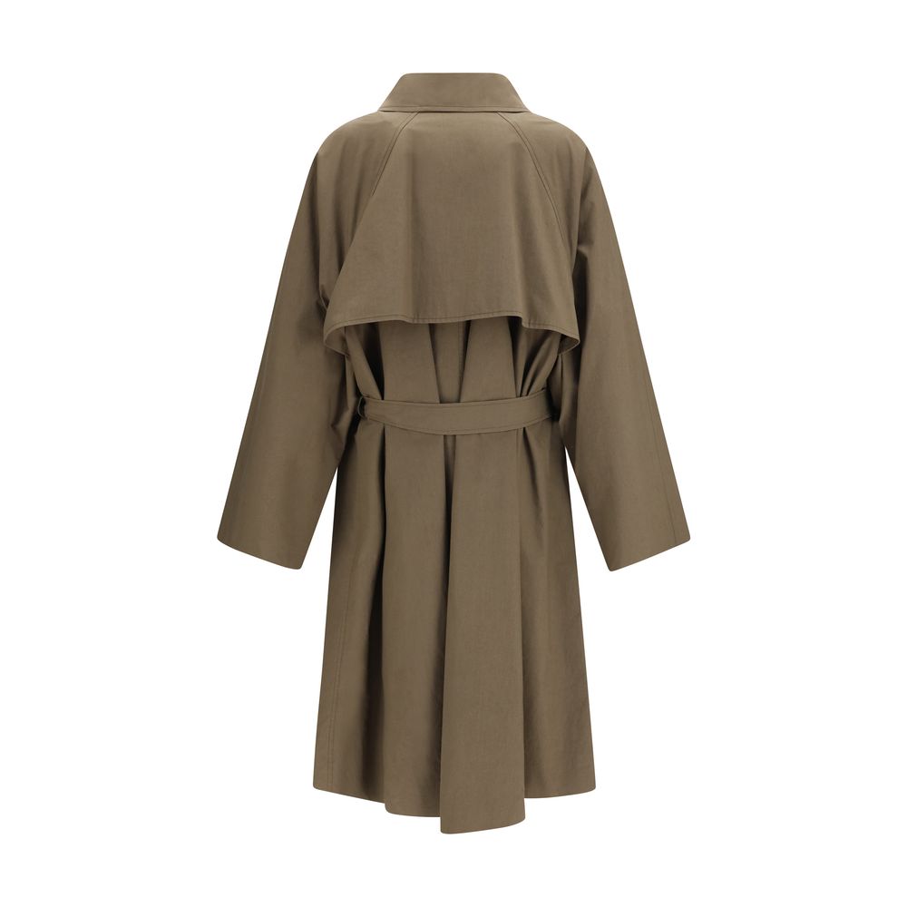 Calvin Klein Trench Coats - Bicolor Cotton Coat