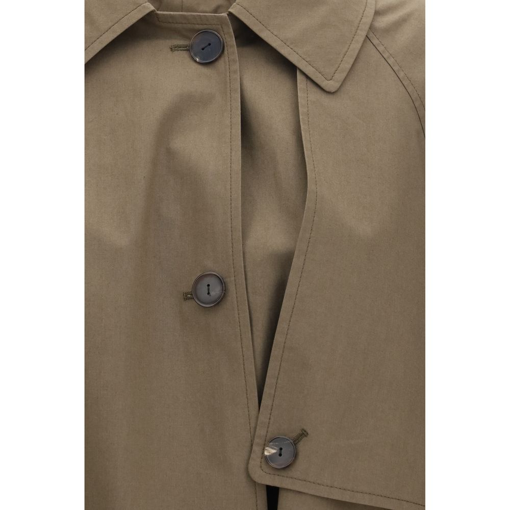 Calvin Klein Trench Coats - Bicolor Cotton Coat